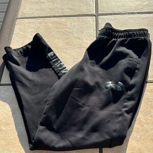 Under Armour Kids Black Joggers with Logo